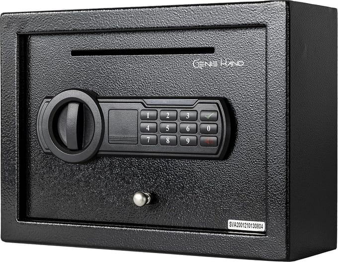 Inwerpf Safe of Geldlade met Veilige Opbergruimte en Code Slot