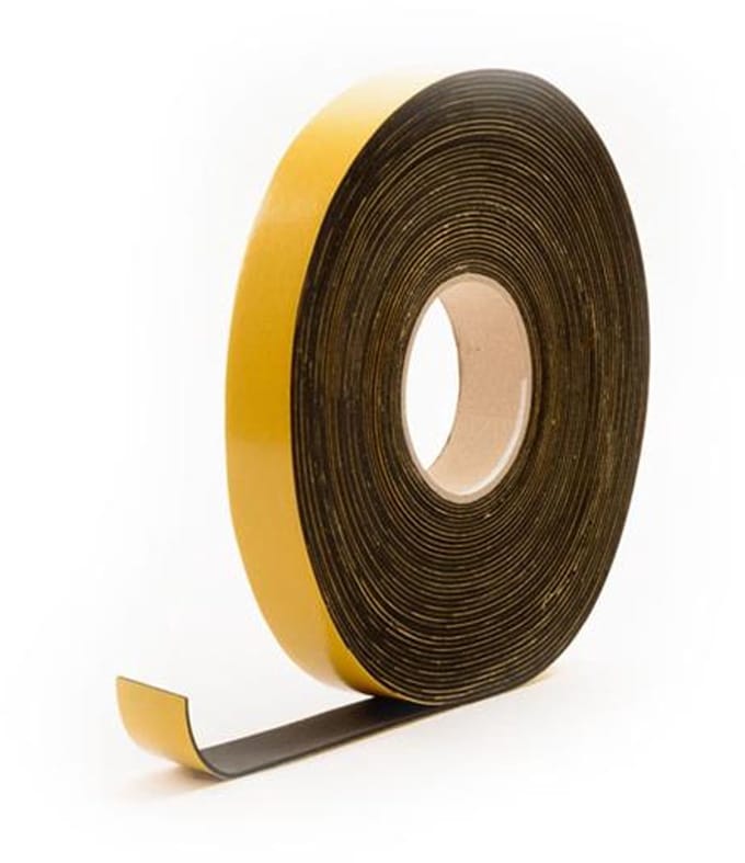 Rubbermagazijn - Celrubberband - EPDM - Zelfklevend - 6x2mm - Lengte 20 meter