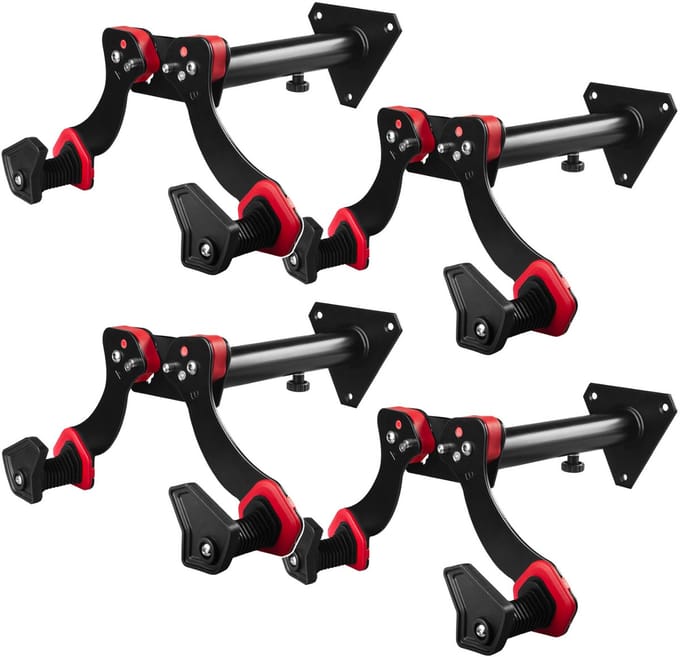 Maclean MC-449 - Set van 4 Fiets muurbeugel - Fietshouder - max. draagvermogen 30 kg
