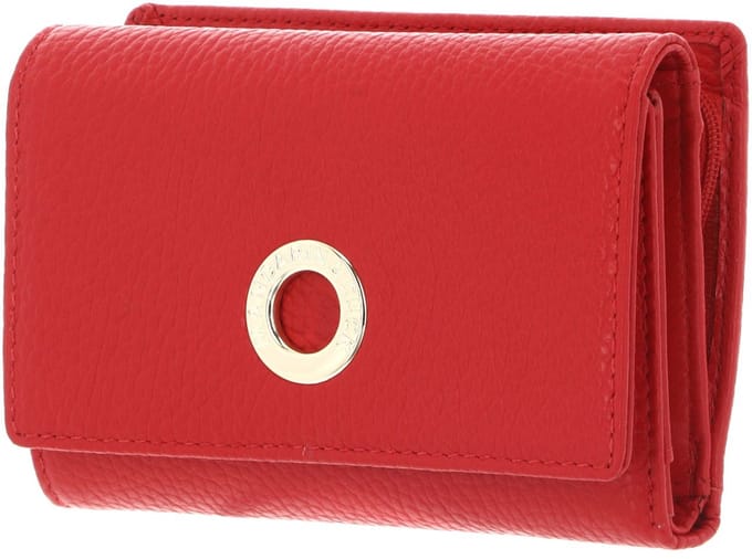 MANDARINA DUCK portemonnee Mellow Leather Wallet with Flap Diva rood