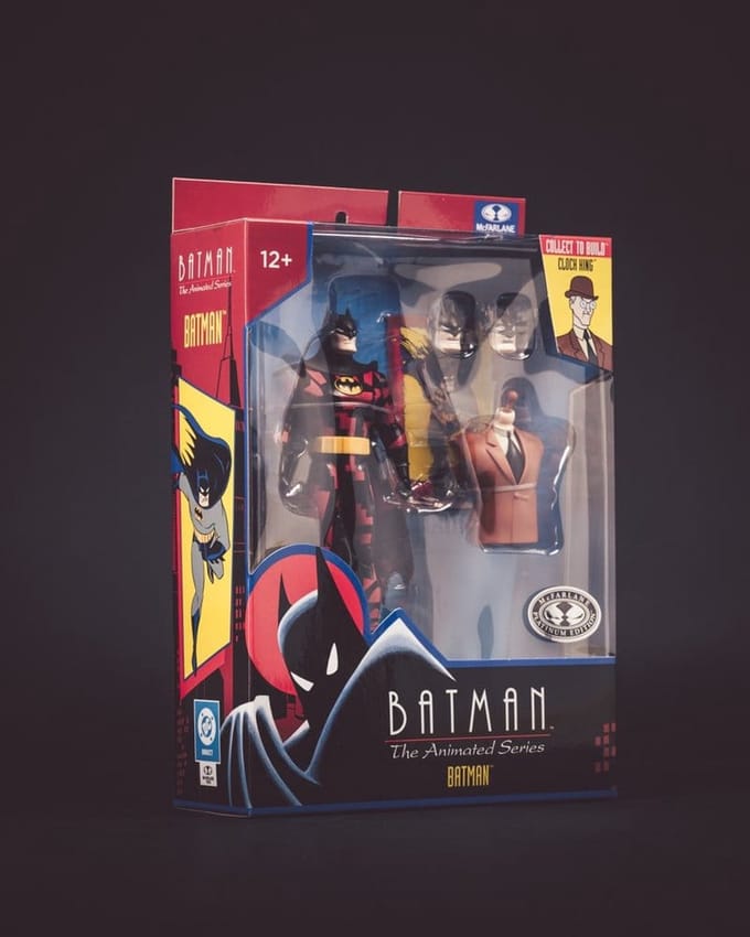 McFarlane Toys Batman: The Animated Series - Figuur - Batman (with Alternate Expressions) Build-A Figure 15 cm