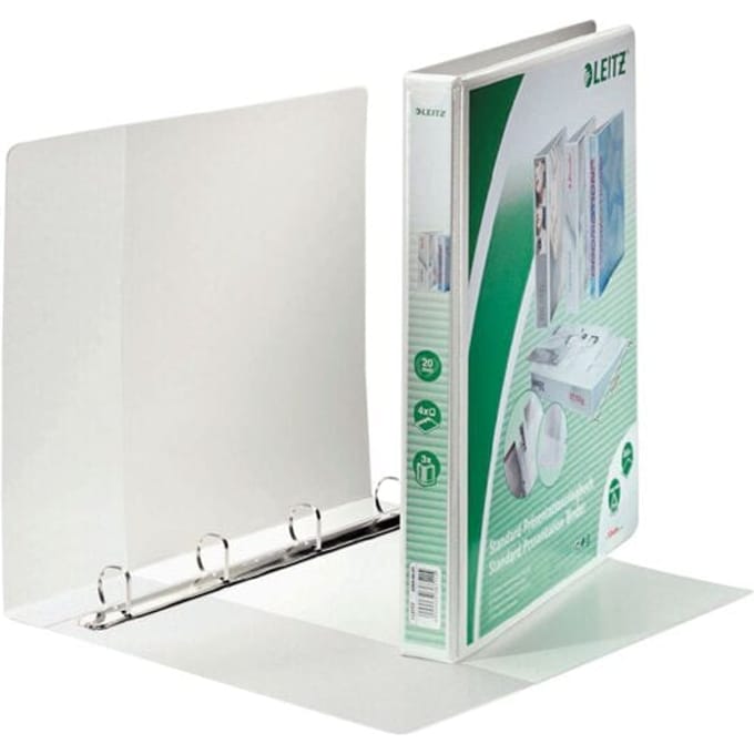 Leitz Presentatie Ringband A4 extra breed witte vier D ringen