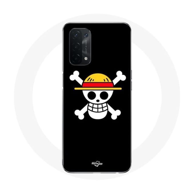 Coque - One Piece - Oppo A54 5G - Souple - Tête de Mort - Noir noir