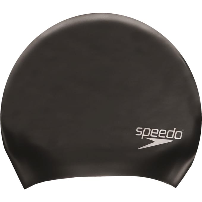 Speedo Unisex Zwemcap Lang Haar Volwassenen (Zwart)