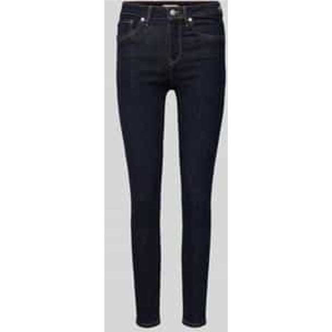 Skinny fit jeans met knoopsluiting