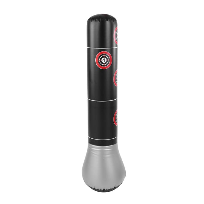 Opblaasbare Boksen Stoten Trappen Training Tumbler Zak Drukverlichting Accessoire gray
