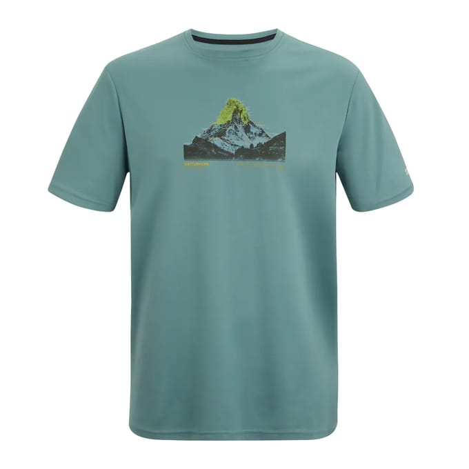 Heren Fingal T-shirt met korte mouwen en gemêleerde print