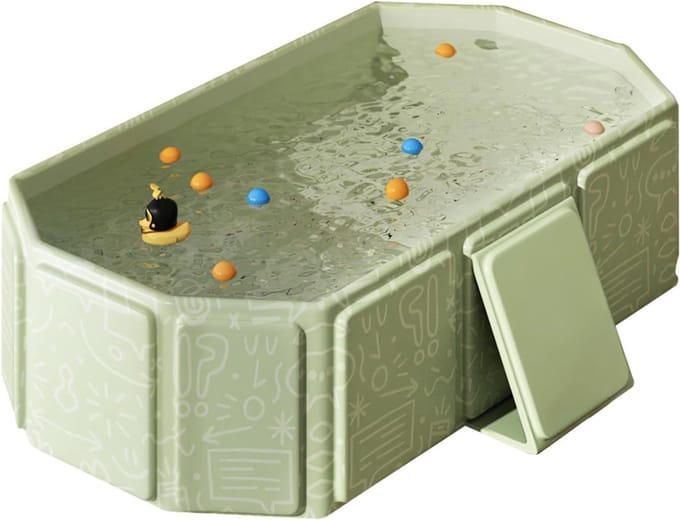 SCH® Inklapbaar Bad - Bad - Groen - ‎37cm x 30cm x 6cm