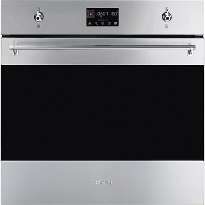 SMEG Traditional pyro Galileo Oven Oven , Classici, 60 cm, Thermogeventileerd, Roestvrij staal, A+, Pyrolyse