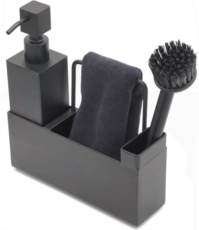 Stylische gootsteenorganizer van roestvrij staal - functionaliteit voor keuken en badkamer
