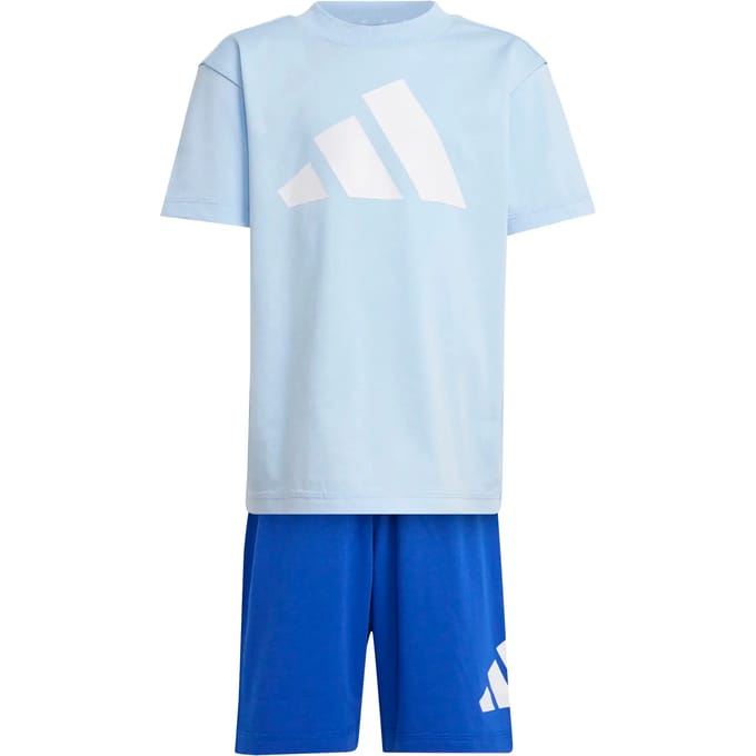 Adidas Essentials Tee Set Blauw 3-4 Years Kinderen