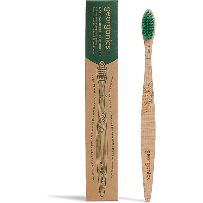 Georganics Beukenhouten Tandenborstel - Medium
