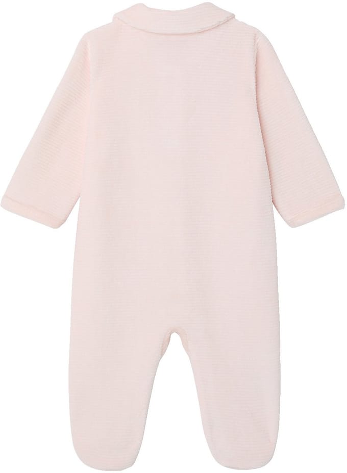 Vertbaudet Set van 2 geribd fluwelen babyslaappakjes met opening voor
