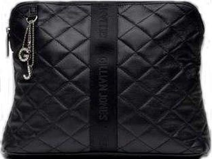 Gillian Jones Leather - Toilettas - Zwart - 30x9x23cm