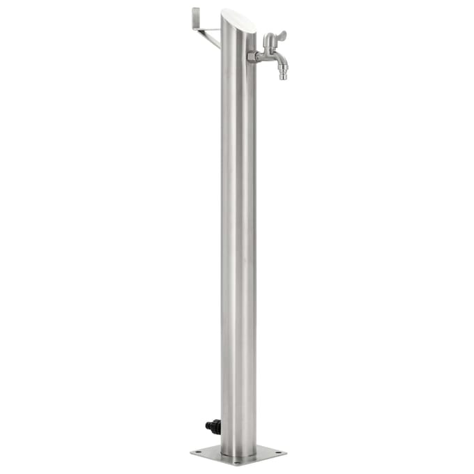 vidaXL - Tuinwaterkolom - rond - 95 - cm - roestvrij - staal