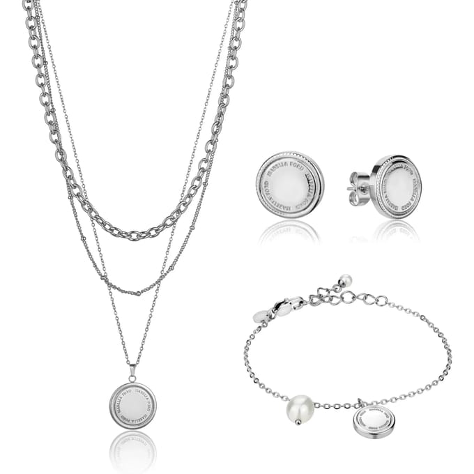 Ketting, armband en oorbellen set Isabella Ford Alyssa