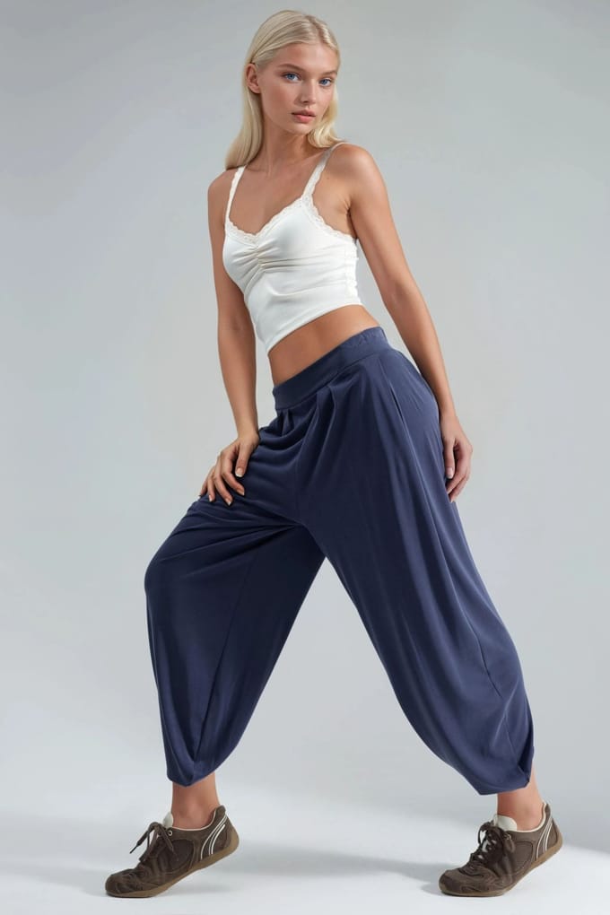 Plissé Salwar Broek