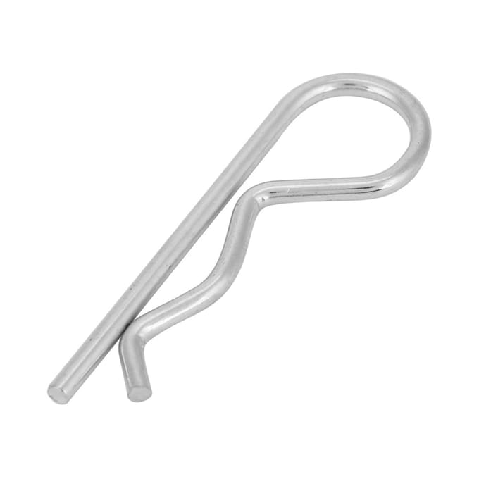 10 stuks B-type splitpennen, verzinkte borgpennen, veerklemmen en haarspeldjes (4*75mm) white