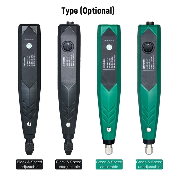 Rotatiegereedschapskit Multifunctionele Elektrische Slijpmachine Mini Draagbare Elektrische Slijpen Polijsten US Plug groen