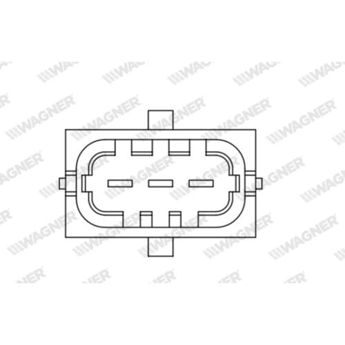 Sensor, smoorkleppenverstelling WAGNER THR00009