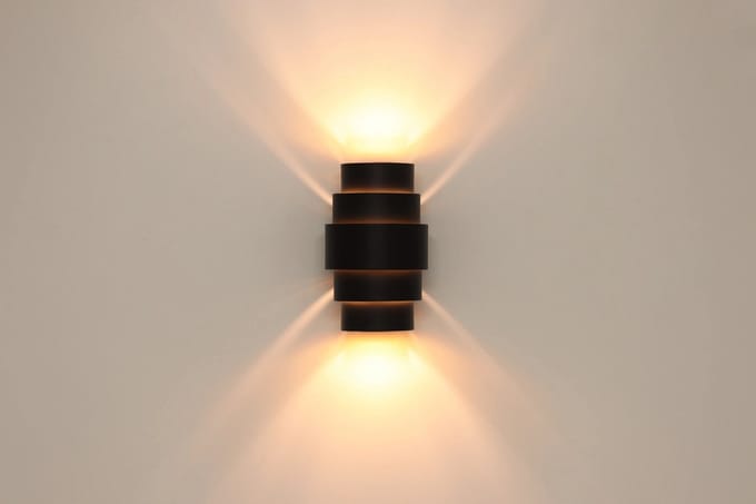 Wandlamp - zwart goud - 2 x G9 - 22cm hoog