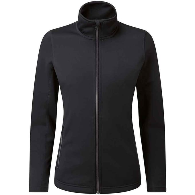 Premier Dames/Dames Duurzame Jas met Ritssluiting (Zwart)
