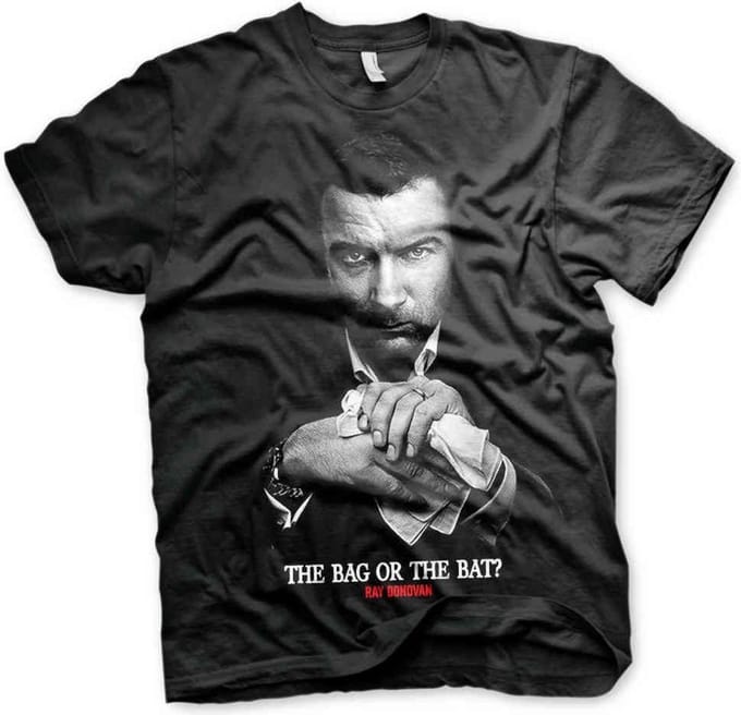 Ray Donovan Heren Tshirt -S- The Bag Or The Bat Zwart
