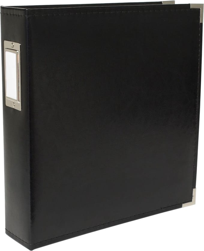 We R Makers Classic leather Album - 27.9x21.6cm Zwart