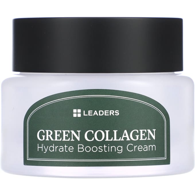 Leaders, Groene Collageen Hydrate Boosting Crème, 1,69 fl oz (50 ml) gray