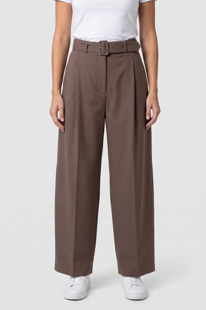 & Other Stories X Anna Wool Trouser Beige Maat: 44 | Pantalons Outlet | Dames | Beige