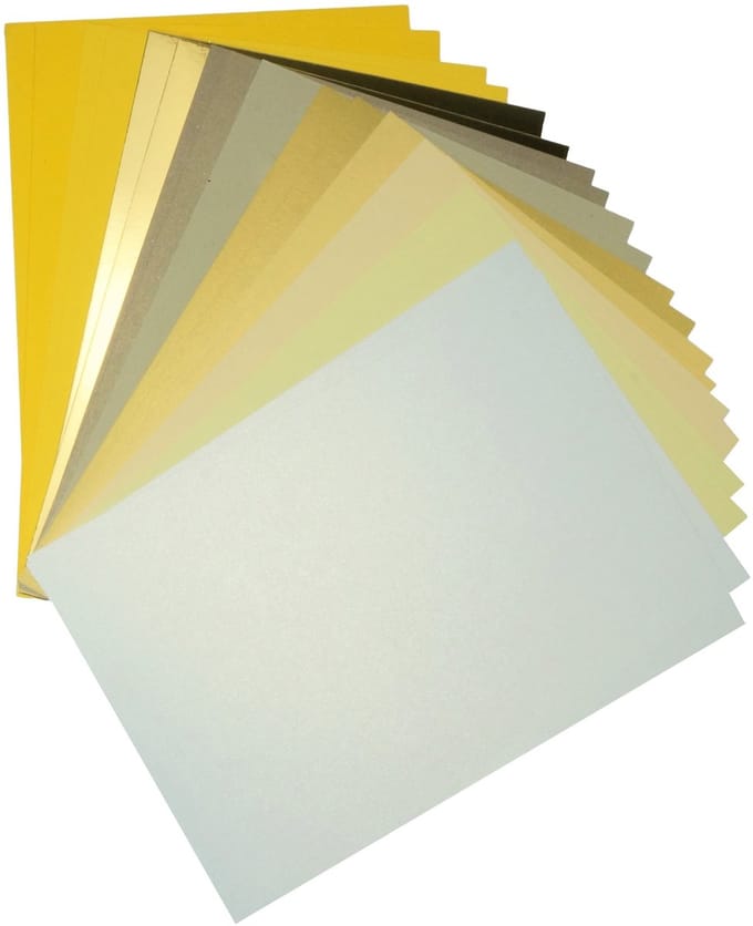 Netuno - set gele sierpapieren - 10x2 - A5 - 14,8 x 21 cm - 20 vellen