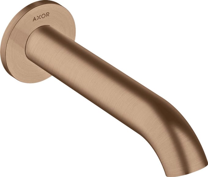 Hansgrohe AXOR Uno baduitloop, gebogen, 178mm uitsprong, 38411310