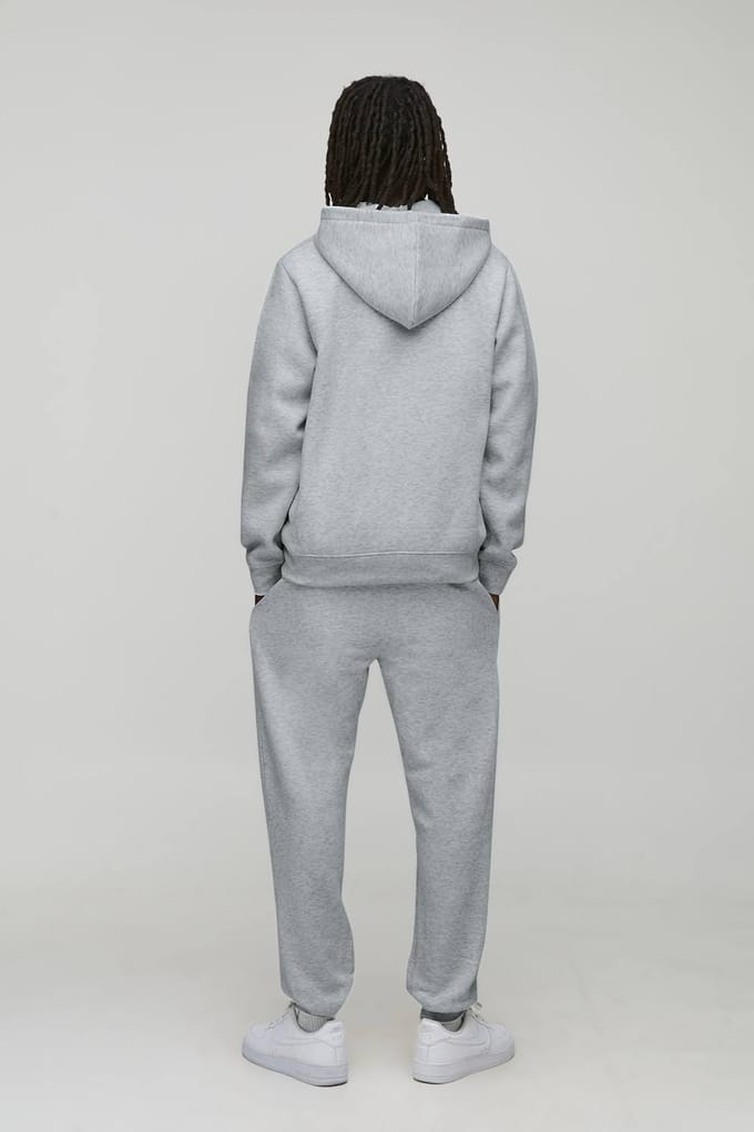 Essential BM Signature Regular Fit Jogger | Grey Marl | Size Small