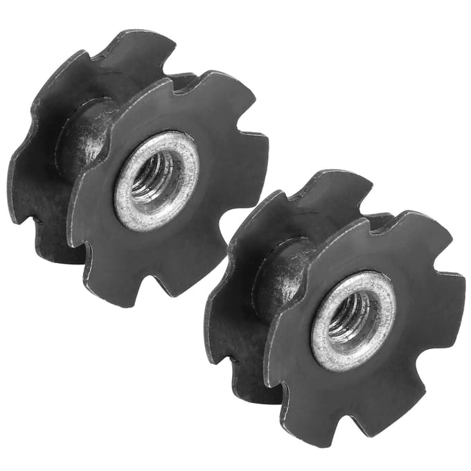 26,3 mm Buitendiameter Fiets Voorvork Bloemhart Moer Zeskant Bloemstuk Fiets Accessoire gray