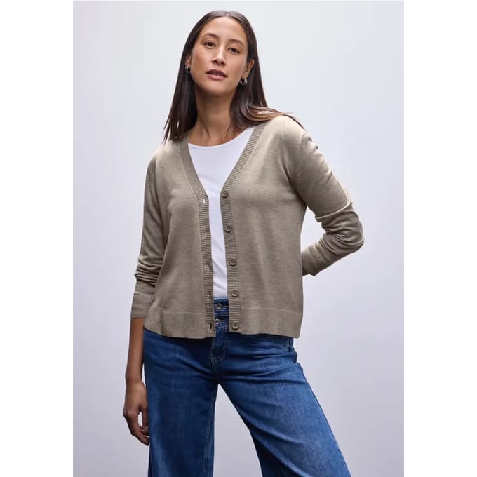 Vest met V-hals