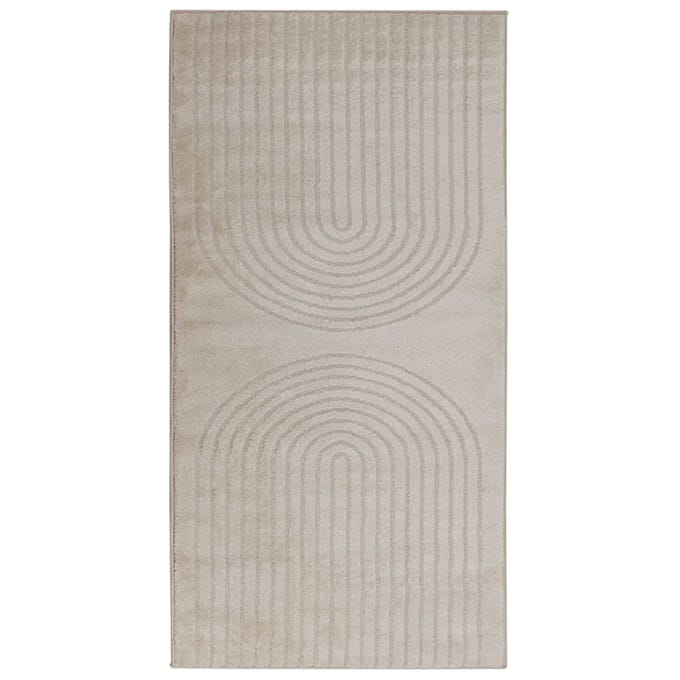 vidaXL Binnen kleed GALATI Beige 150 x 80 cm Polyester