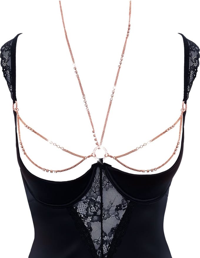 Abierta Fina Jarretel Set Met Open Cups