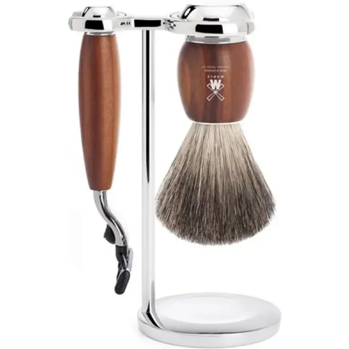 Kit de rasage Mühle Vivo Mach3® Pur Prunier (x3)
