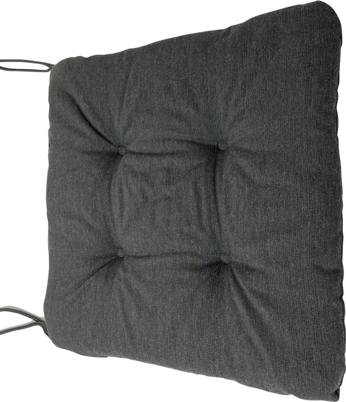 CARINA kussen 38x38cm, antraciet, 4 STUKS