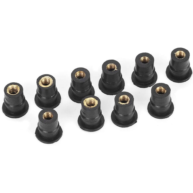 10 stuks M5 Rubberen Welmoeren 5 mm 0,2 inch Metrisch Motorfietsen Windschroeven Welmoer