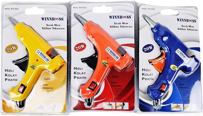 Lijmpistool 20W - Set van 24 stuks - Mix van kleuren