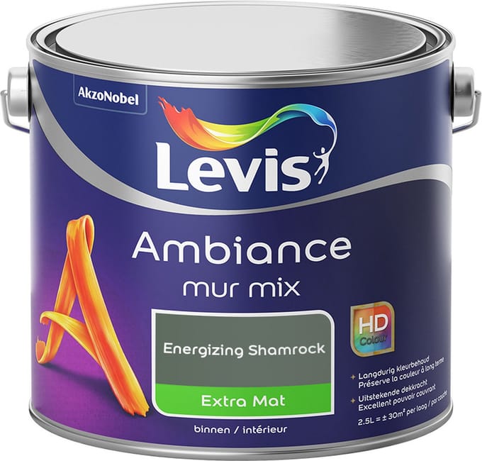 Levis - Ambiance Mur Extra Mat Mix - Energizing Shamrock - Mengverf - 2,5 L