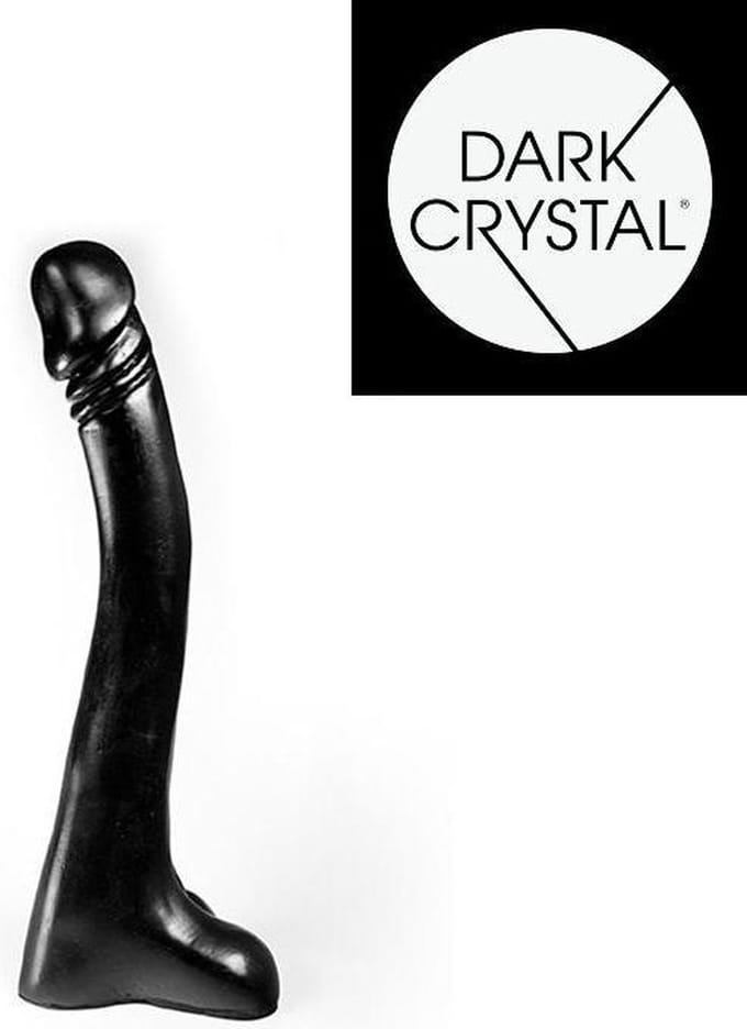 Dark Crystal XXL Dildo 30,5 x 3,7 cm - zwart