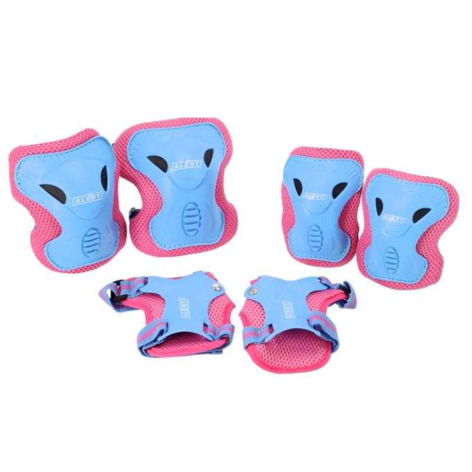 Alert Skate Beschermset Kinderen 3-delig - Kniebeschermer - Polsbeschermer - Elleboogbeschermer - Roze - Maat M