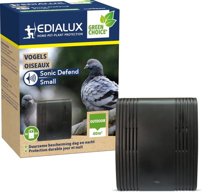 Edialux Sonic Defend Small - Tegen Vogels - 1 Stuk