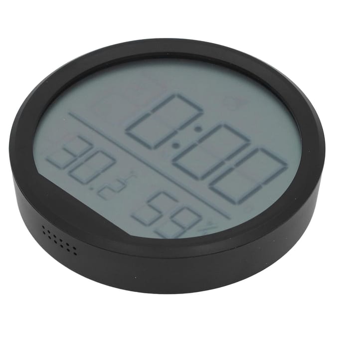 Binnenthermometer Hygrometer Multifunctioneel Dun Nauwkeurig Wandmontage Digitale Wekker voor Thuis gray