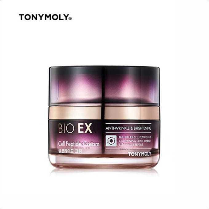 Tonymoly Bio EX Cell Peptide Crème 60ml Anti-Rimpel Verzorging K-Beauty 60ml black