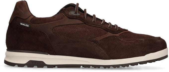 Van Lier - Heren - Donkerbruine suède sneakers - Maat 47