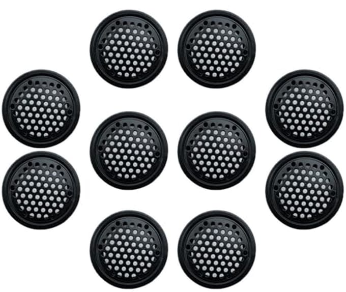 Dailygoods- Ventilatierooster Roestvrij Staal - 10 Stuks