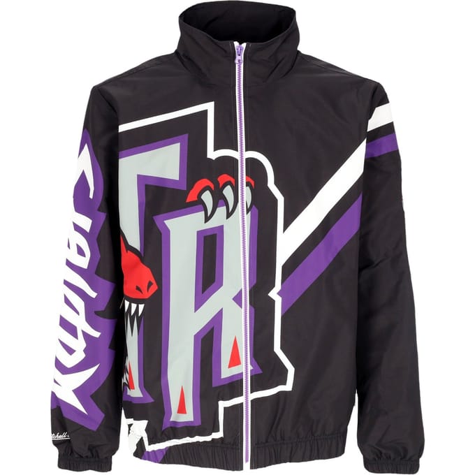 Windjack voor heren Nba Exploded Logo opwarmjack Hardwood Classics Torrap Zwart